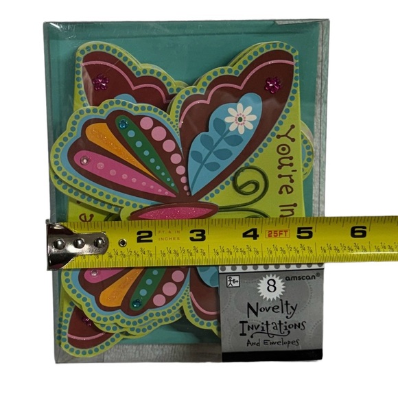 Amscan novelty invitations and envelopes. Set of 8 brand new in packaging! - Picture 4 of 6